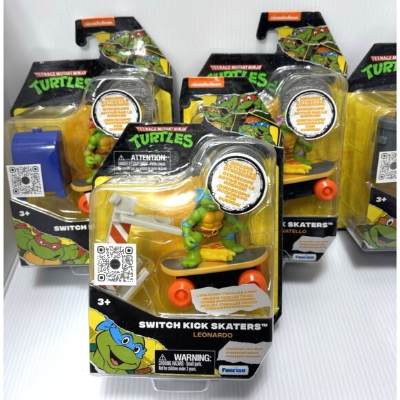 TMNT Switch Kick Skaters Self-Stabilizing Skateboard Collect All 4 Characters - Picture 5 of 10